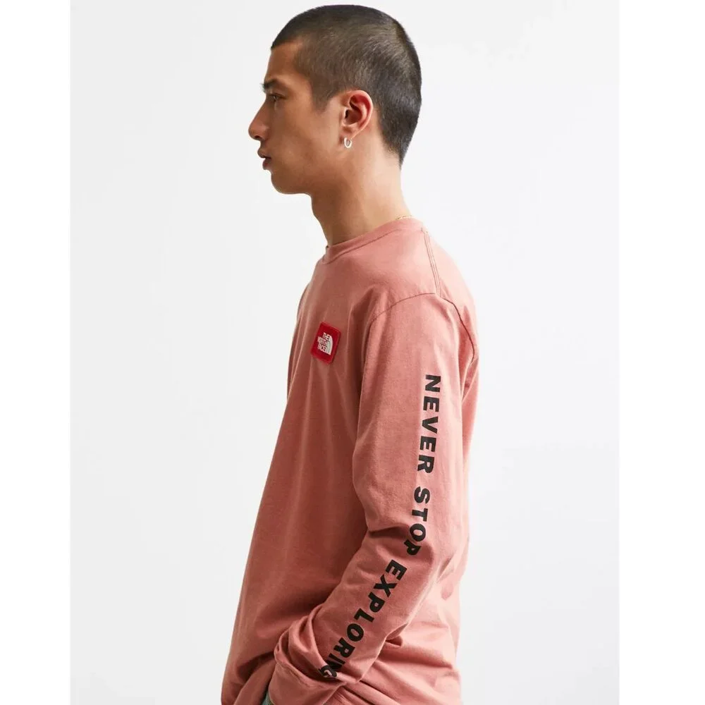 The North Face Patch Long Sleeve Tee Urban Outfitter Exclusive Size M Mens